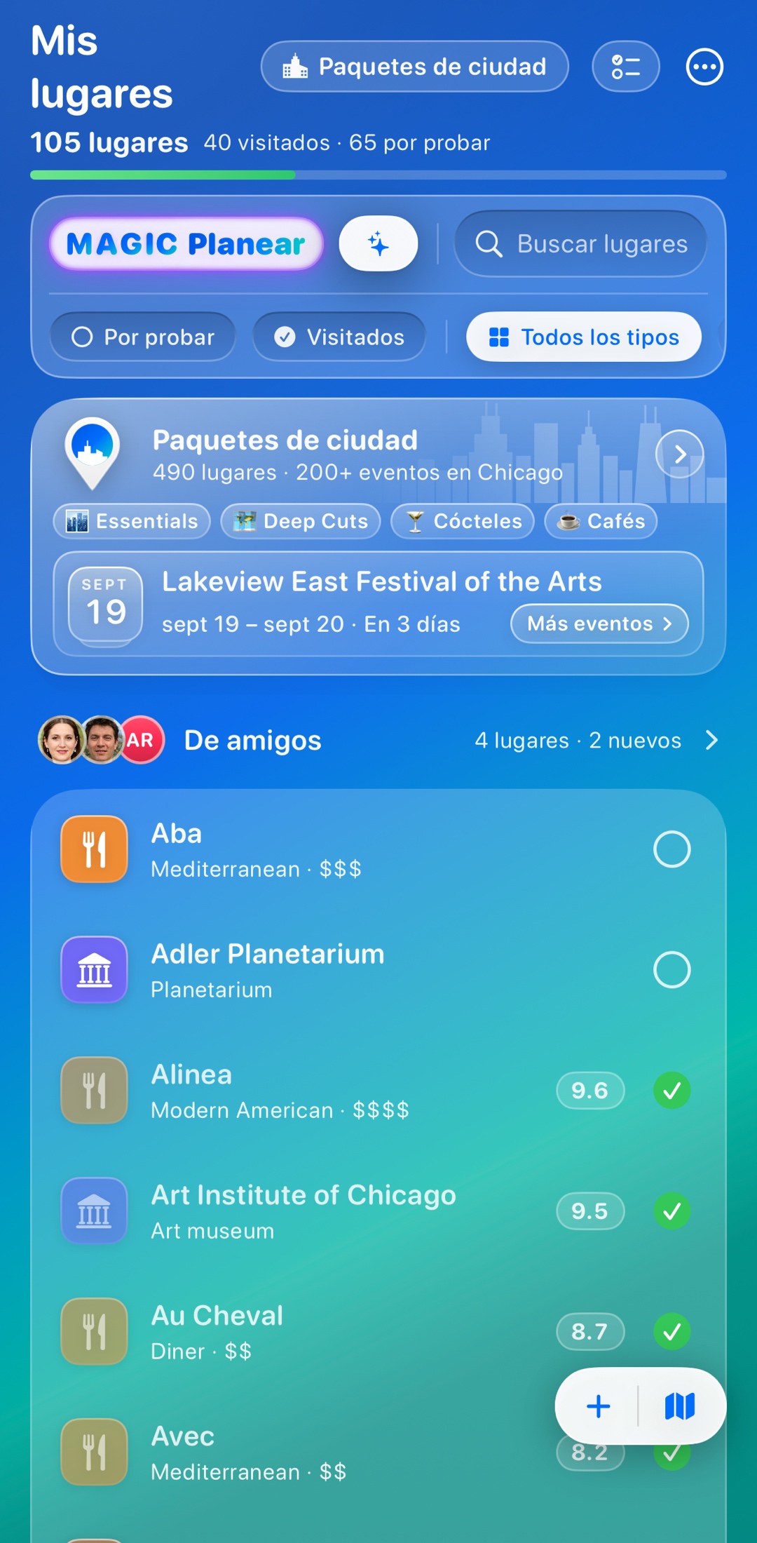 Cada lugar donde has estado — y a donde quieres ir